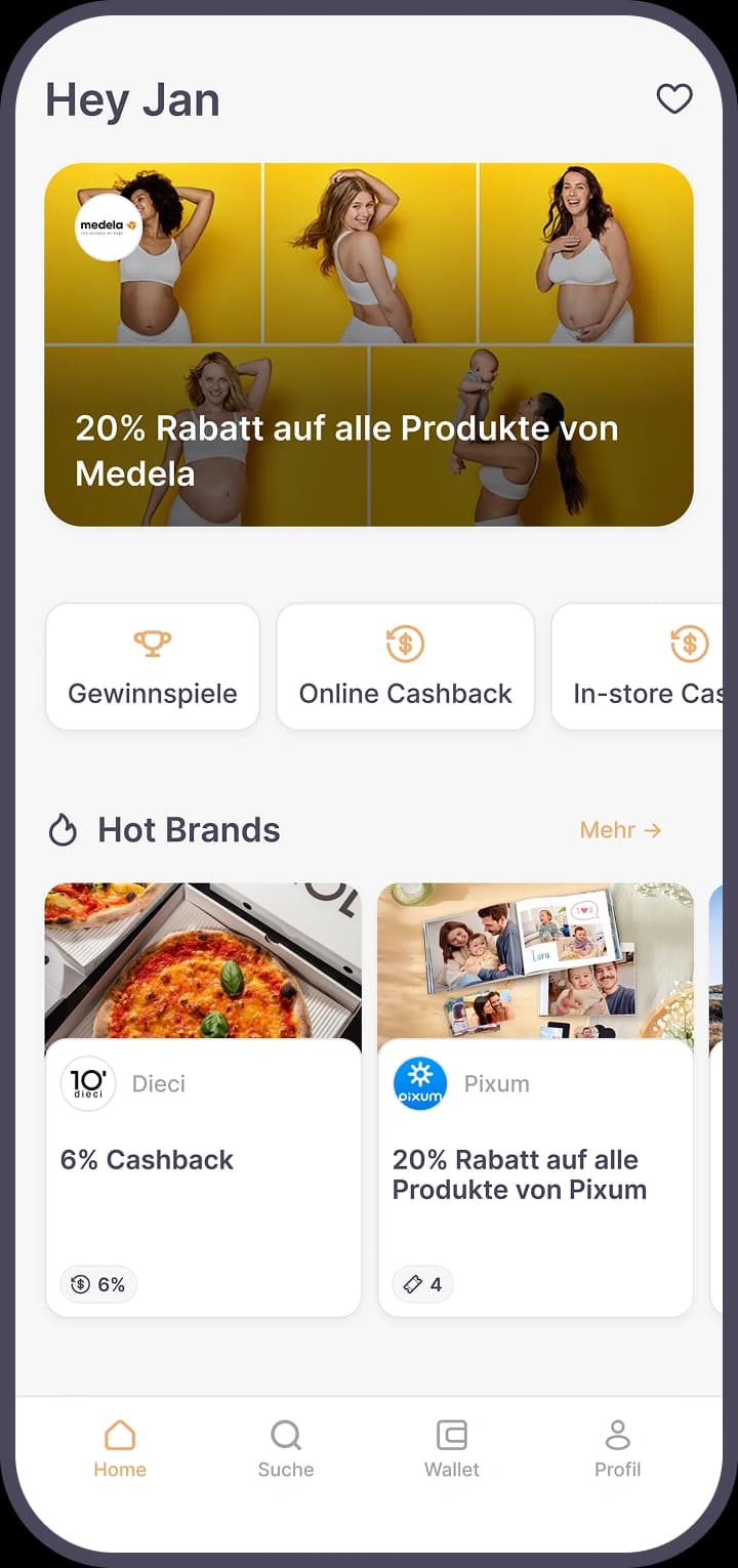 Präsenz in der famido App